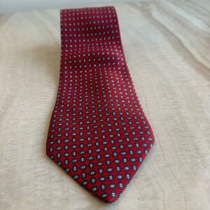Richel Royal Red Patterned Men's Tie. Handmade Silk